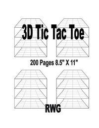 Cover image for 3D Tic Tac Toe: 50 Pages 8.5  X 11