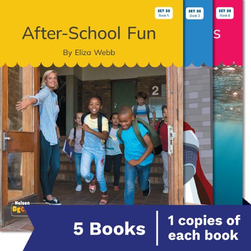 Cover image for Nelson Decodable Readers Set 20 Silent Letters/Low-frequency Digraphs Set Pack x 5