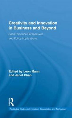 Cover image for Creativity and Innovation in Business and Beyond: Social Science Perspectives and Policy Implications