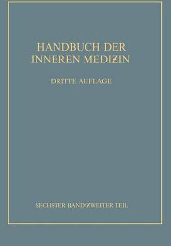 Konstitution * Idiosynkrasien Stoffwechsel und Ernahrung: Sechster Band / Zweiter Teil