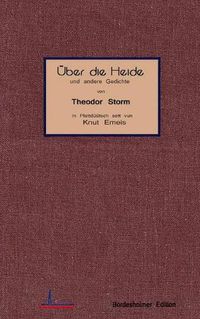 Cover image for UEber die Heide: und andere Gedichte von Theodor Storm