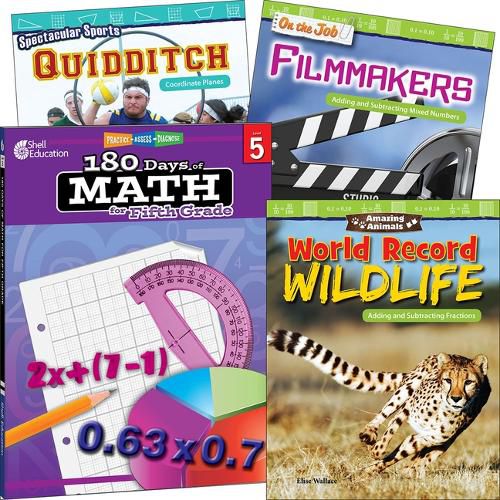 Cover image for Learn-At-Home: Explore Math Bundle Grade 5: 4-Book Set