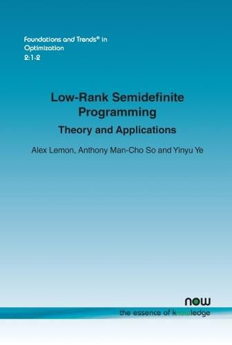 Low-Rank Semidefinite Programming: Theory and Applications