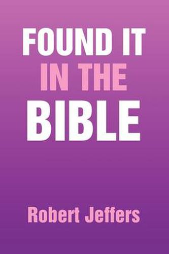 Cover image for Found It in the Bible