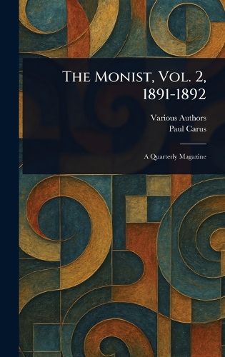 Cover image for The Monist, Vol. 2, 1891-1892