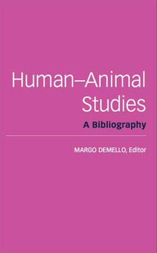 Cover image for Human-Animal Studies: A Bibliography