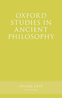 Cover image for Oxford Studies in Ancient Philosophy