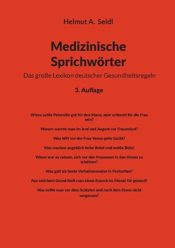 Cover image for Medizinische Sprichwoerter