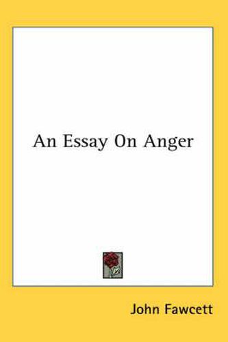 Cover image for An Essay On Anger