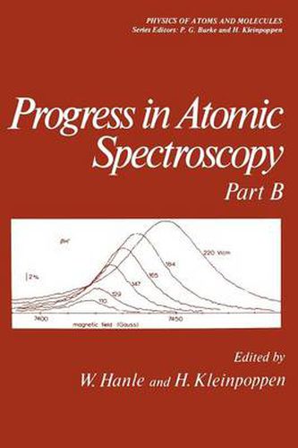 Cover image for Progress in Atomic Spectroscopy: Part B