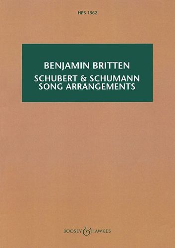 Schubert & Schumann Song Arrangements: Hawkes Pocket Scores Hps 1562