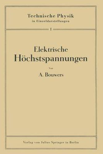 Cover image for Elektrische Hoechstspannungen