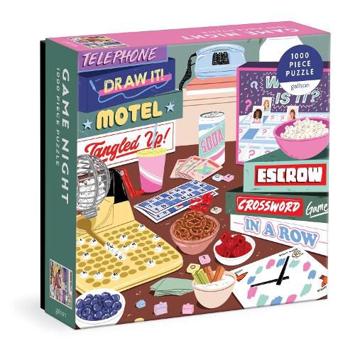 Cover image for Game Night 1000 Piece Puzzle in Square Box