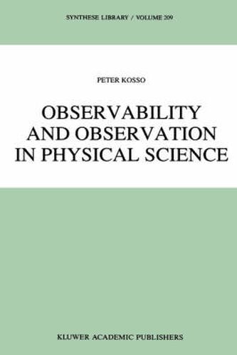 Cover image for Observability and Observation in Physical Science