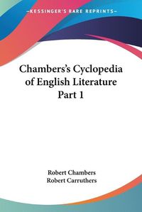 Cover image for Chambers's Cyclopedia of English Literature  (1879)