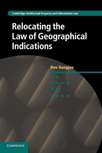 Cover image for Relocating the Law of Geographical Indications