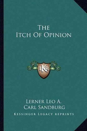 Cover image for The Itch of Opinion