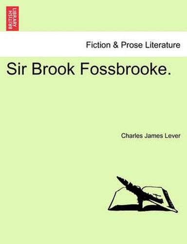 Cover image for Sir Brook Fossbrooke.