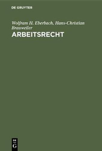 Cover image for Arbeitsrecht