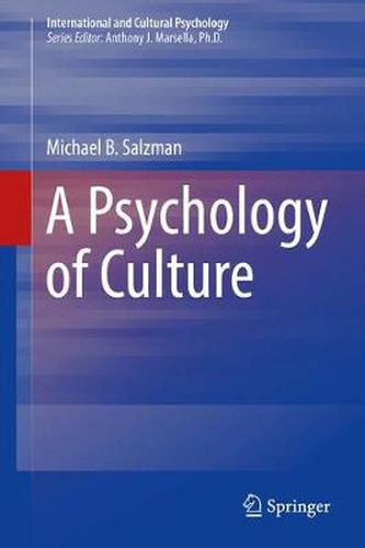 Cover image for A Psychology of Culture