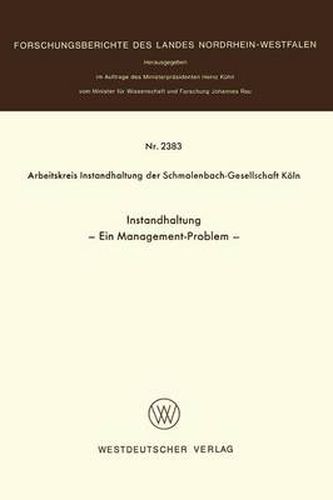 Cover image for Instandhaltung