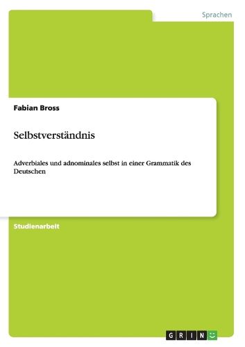 Cover image for Selbstverstandnis