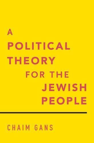 Cover image for A Political Theory for the Jewish People