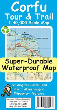 Cover image for Corfu Tour & Trail Super-Durable Map