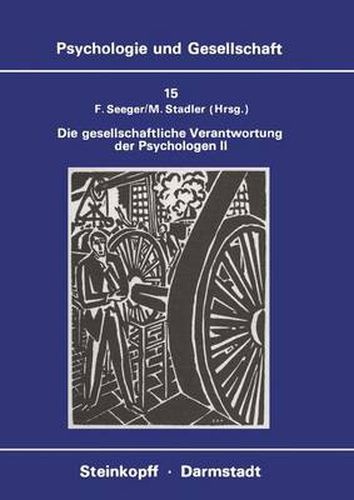 Cover image for Die Gesellschaftliche Verantwortung der Psychologen