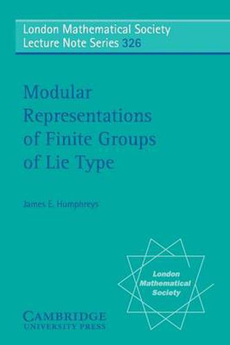 Cover image for Modular Representations of Finite Groups of Lie Type