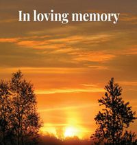 Cover image for Memorial Guest Book (Hardback cover): Memory book, comments book, condolence book for funeral, remembrance, celebration of life, in loving memory funeral guest book, memorial guest book, memorial service guest book