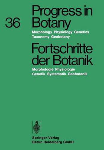 Fortschritte der Botanik: Morphologie - Physiologie - Genetik - Systematik - Geobotanik