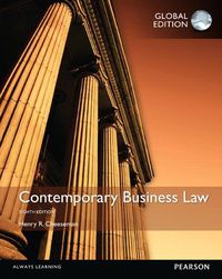 Cover image for Contemporary Business Law, Global Edition