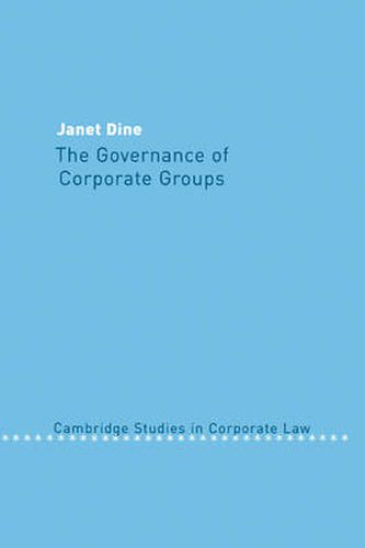 Cover image for The Governance of Corporate Groups