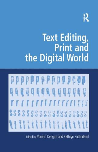 Cover image for Text Editing, Print and the Digital World