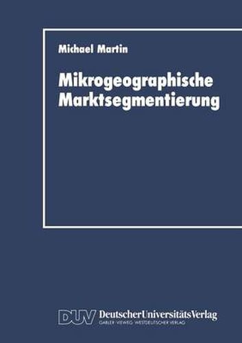 Cover image for Mikrogeographische Marktsegmentierung