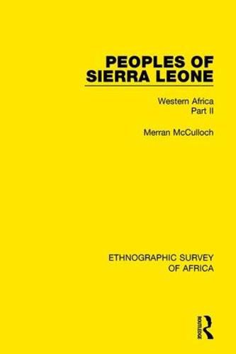 Cover image for Peoples of Sierra Leone: Western Africa Part II