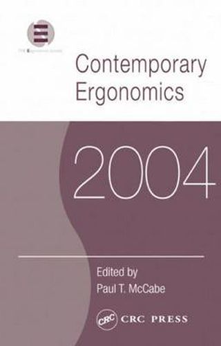 Cover image for Contemporary Ergonomics 2004