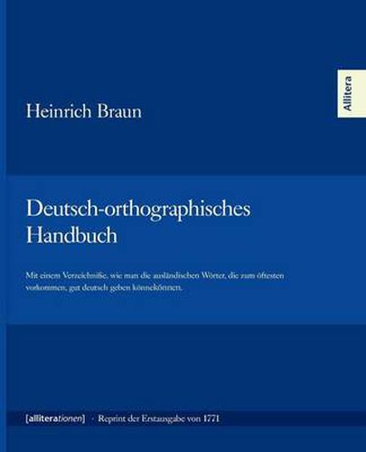 Cover image for Deutsch-orthographisches Handbuch