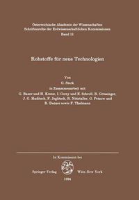 Cover image for Rohstoffe fur neue Technologien