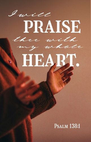 Cover image for General Worship Bulletin: I Will Praise (Package of 100)