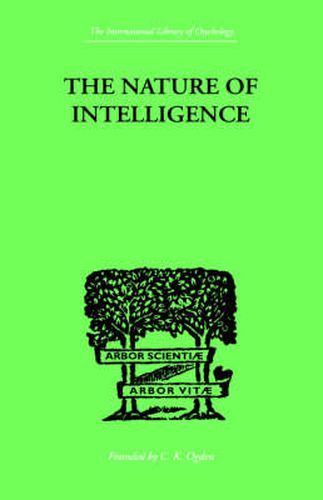 Cover image for The Nature of Intelligence