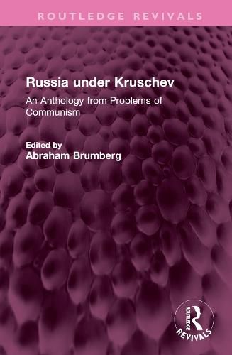 Cover image for Russia under Kruschev