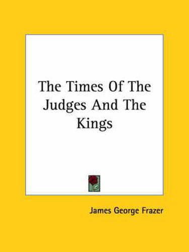 Cover image for The Times of the Judges and the Kings