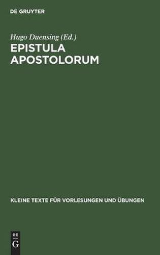 Cover image for Epistula Apostolorum: Nach Dem AEthiopischen Und Koptischen Texte