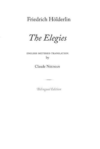 Cover image for Elegies