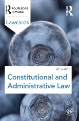 Cover image for Constitutional and Administrative Lawcards 2012-2013