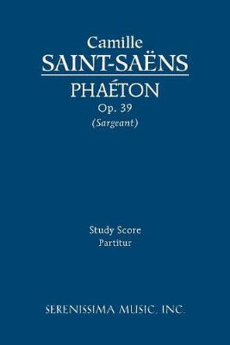 Cover image for Phaeton, Op.39: Study score