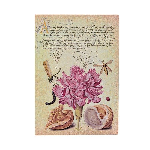 Cover image for Pink Carnation (Mira Botanica) Midi Lined Softcover Flexi Journal (Elastic Band Closure)