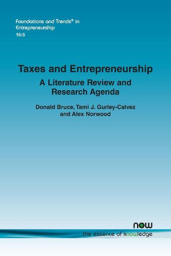 Cover image for Taxes and Entrepreneurship: A Literature Review and Research Agenda